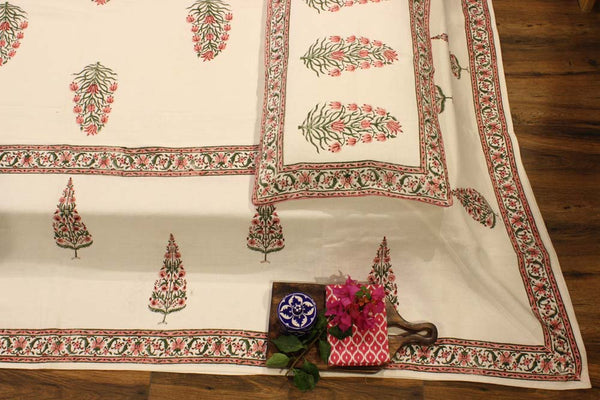Fragrant Blooms Linen Bedcover Set(1+2)